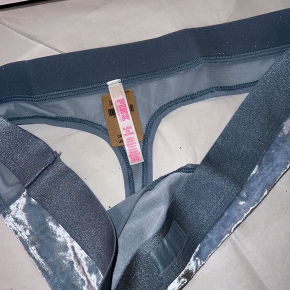 UNISEX PINK Victoria’s Secret VELVET THONG Underwear XL - Picture 13 of 13